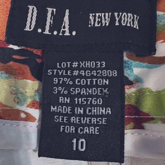 DFA New York-Pencil Skirt-Size 10-Spring/Summer Colors-Green, Tan,White,Blue-Fun - Picture 12 of 12